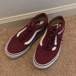 Maroon Vans